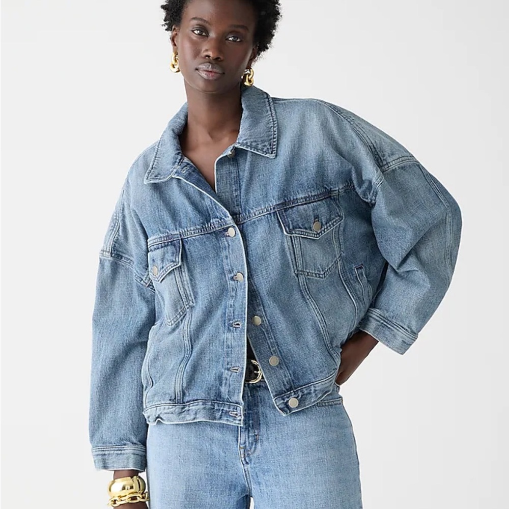 Denim trucker jacket